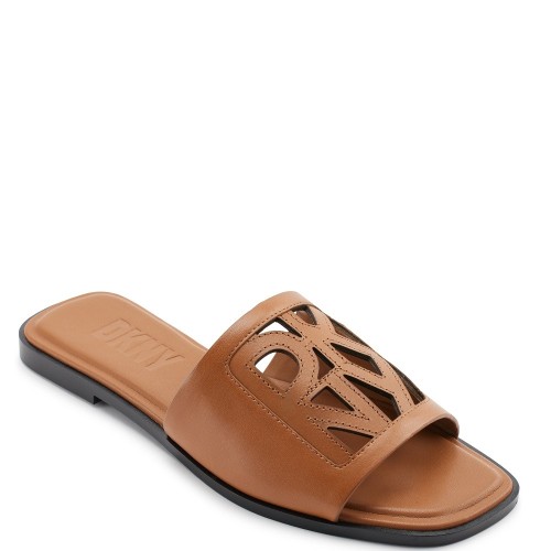 DKNY JALILA K1494653-BRN Γυναικείες Παντόφλες Ταμπά Δέρμα