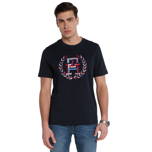 Ανδρικό T-shirt Μπλε MW0MW34393-DW5 Tommy Hilfiger 
