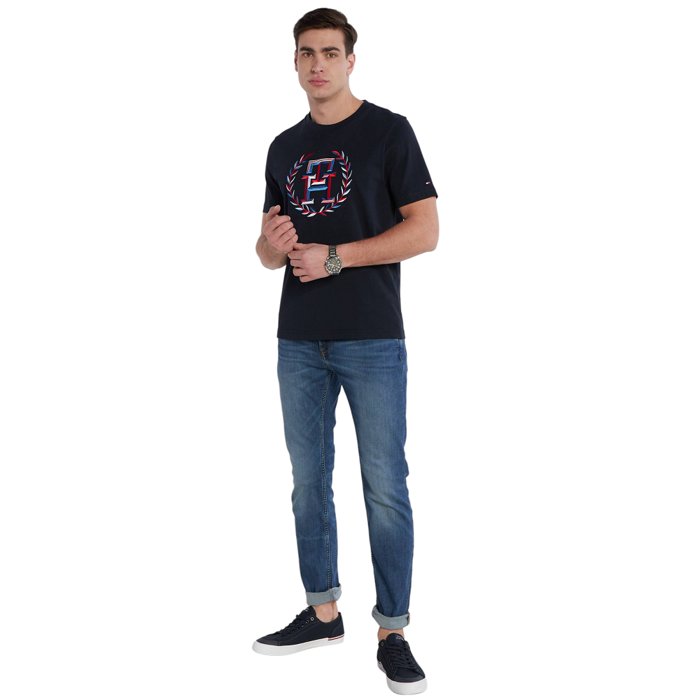 TOMMY HILFIGER</br>Ανδρικό T-shirt Μπλε MW0MW34393-DW5 Tommy Hilfiger 
