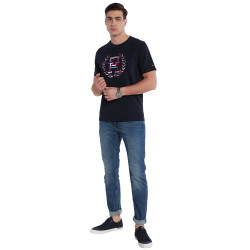 Ανδρικό T-shirt Μπλε MW0MW34393-DW5 Tommy Hilfiger 