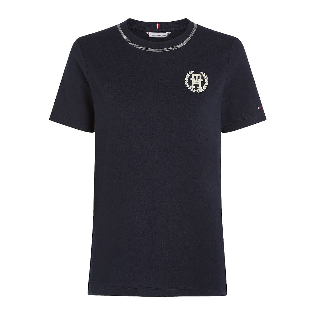 TOMMY HILFIGER</br>Γυναικείο T-shirt Μπλε WW0WW41903-DW5 Tommy Hilfiger