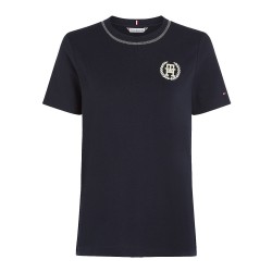Γυναικείο T-shirt Μπλε WW0WW41903-DW5 Tommy Hilfiger
