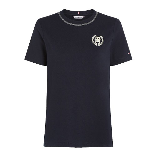 Γυναικείο T-shirt Μπλε WW0WW41903-DW5 Tommy Hilfiger