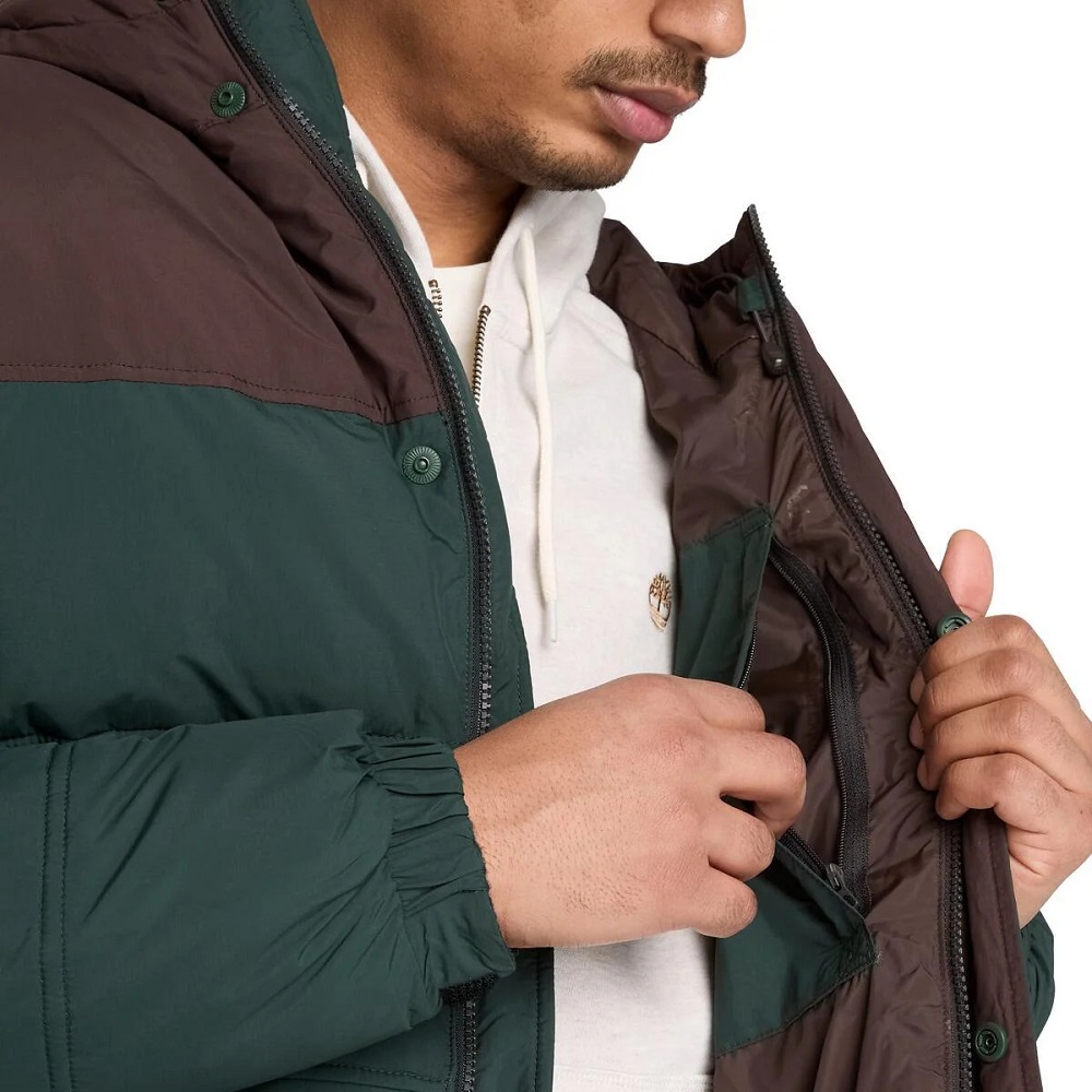 TIMBERLAND</br>Timberland DWR Synthetic Puffer Jacket 0YH71-AKI Ανδρικό Μπουφάν Αδιάβροχο Πράσινο/Καφέ TIMBERLAND</br>Timberland DWR Synthetic Puffer Jacket 0YH71-AKI Ανδρικό Μπουφάν Αδιάβροχο Πράσινο/Καφέ