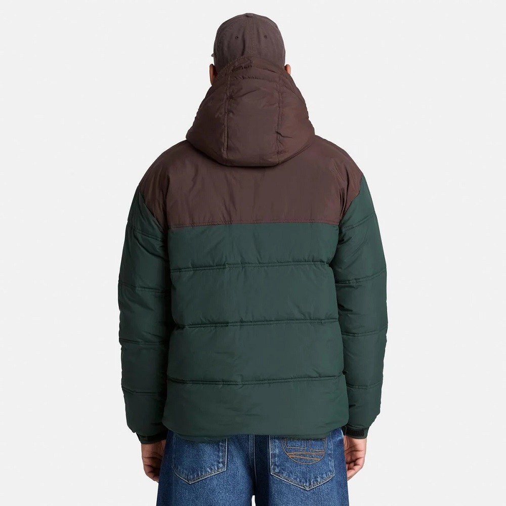 TIMBERLAND</br>Timberland DWR Synthetic Puffer Jacket 0YH71-AKI Ανδρικό Μπουφάν Αδιάβροχο Πράσινο/Καφέ TIMBERLAND</br>Timberland DWR Synthetic Puffer Jacket 0YH71-AKI Ανδρικό Μπουφάν Αδιάβροχο Πράσινο/Καφέ