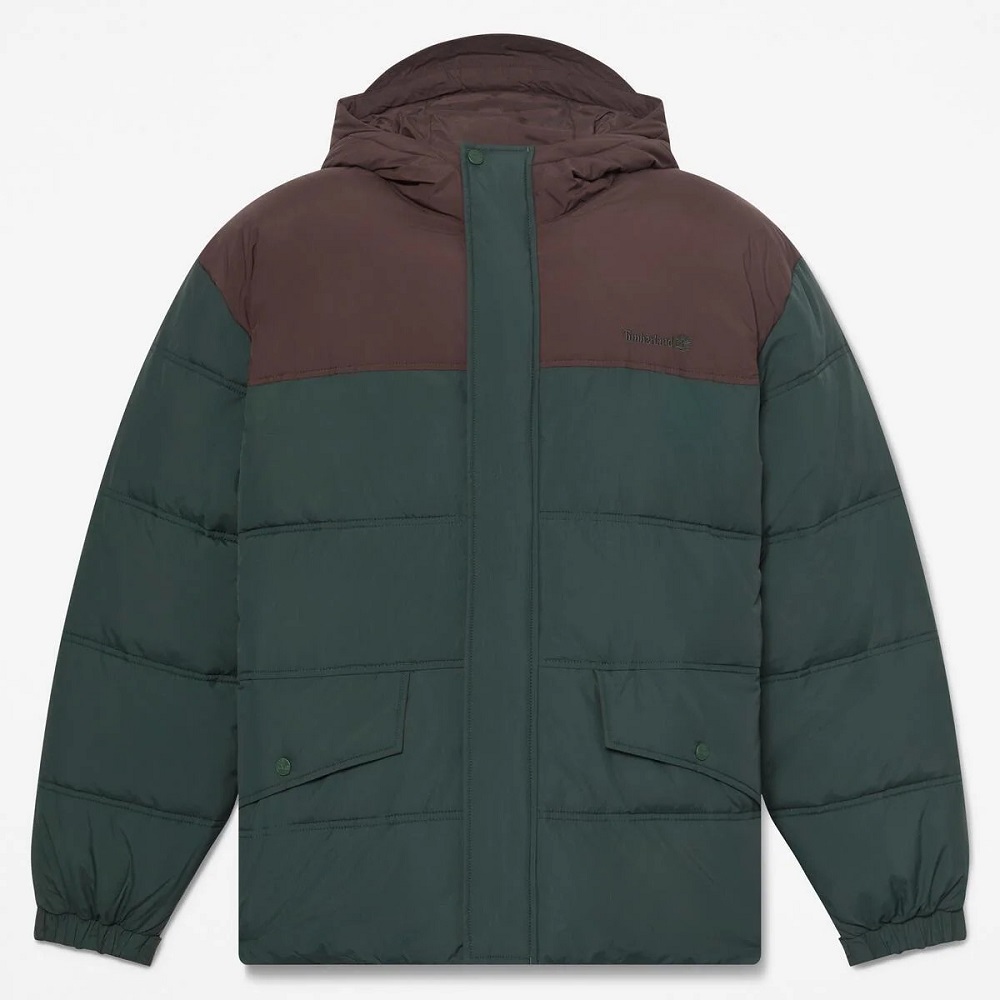 TIMBERLAND</br>Timberland DWR Synthetic Puffer Jacket 0YH71-AKI Ανδρικό Μπουφάν Αδιάβροχο Πράσινο/Καφέ TIMBERLAND</br>Timberland DWR Synthetic Puffer Jacket 0YH71-AKI Ανδρικό Μπουφάν Αδιάβροχο Πράσινο/Καφέ