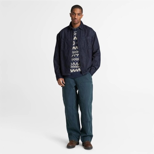 Timberland Windham Denim Pocket Shirt Regular 0YH80-H87 Ανδρικό Πουκάμισο Τζιν Μπλε