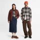 TIMBERLAND</br>Timberland Flannel House Check Shirt Regular 0YH82-AKV Ανδρικό Πουκάμισο Καφέ Καρό