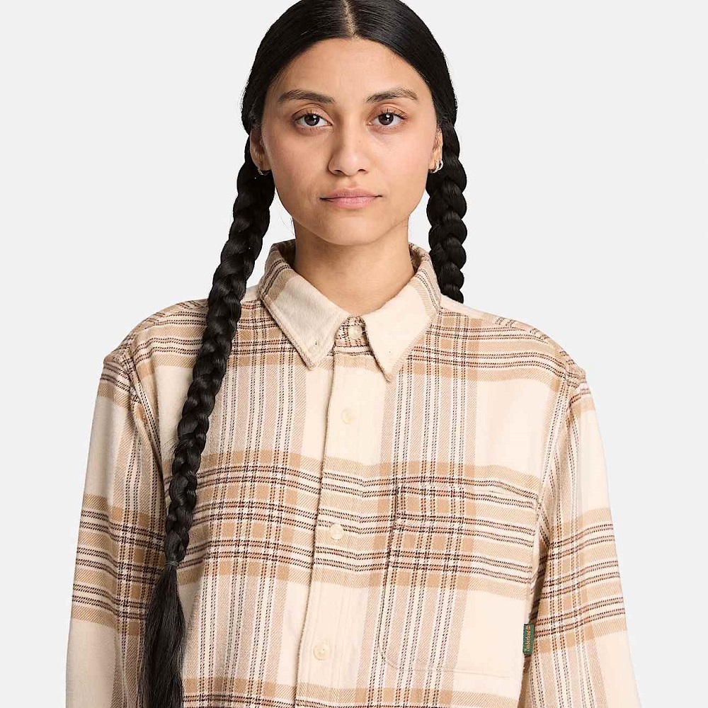TIMBERLAND</br>Timberland Flannel House Check Shirt Regular 0YH82-V09 Ανδρικό Πουκάμισο Μπεζ Καρό TIMBERLAND</br>Timberland Flannel House Check Shirt Regular 0YH82-V09 Ανδρικό Πουκάμισο Μπεζ Καρό