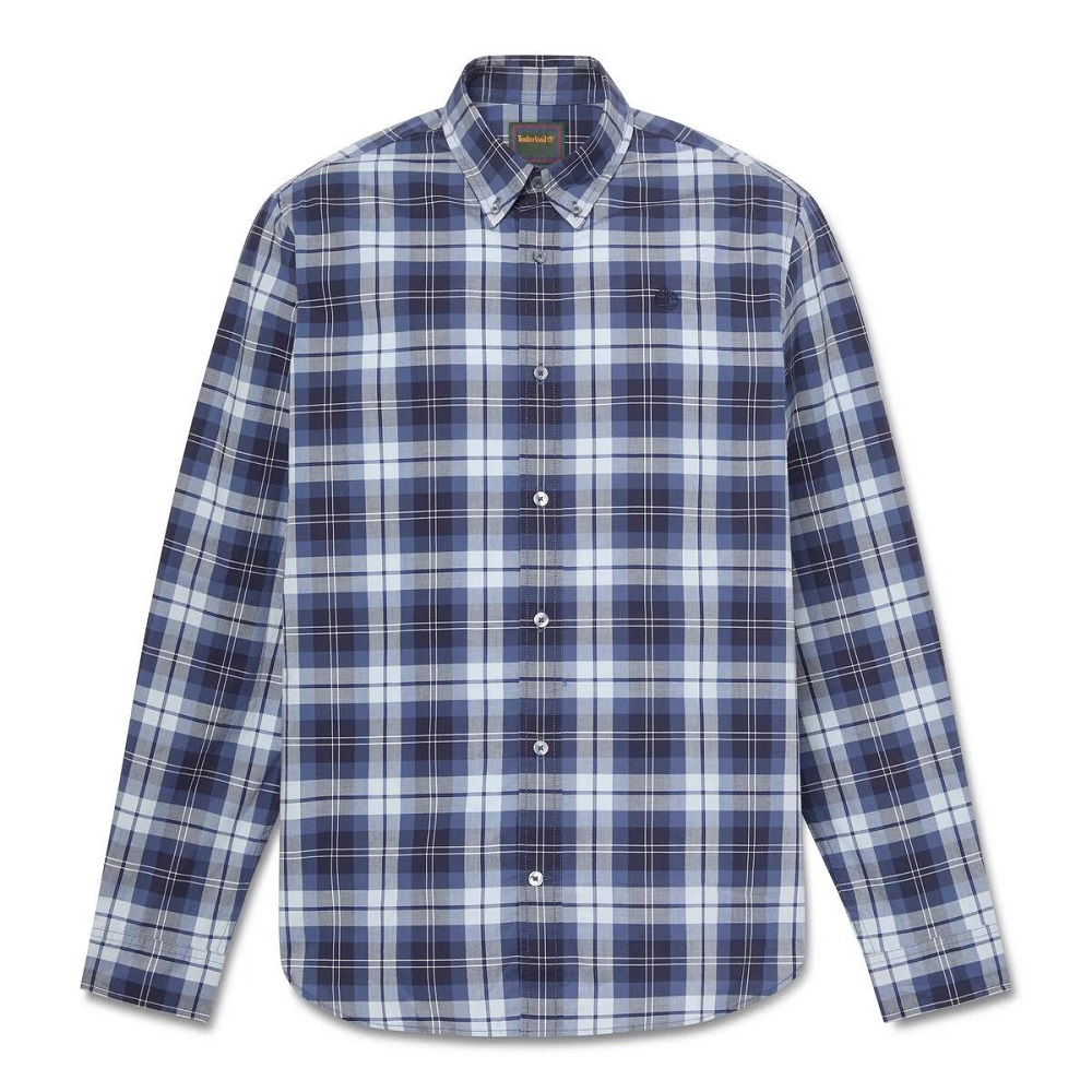 TIMBERLAND</br>Timberland LS Checked Poplin Shirt Regular 0YH8C-EYP Ανδρικό Πουκάμισο Μπλε Καρό TIMBERLAND</br>Timberland LS Checked Poplin Shirt Regular 0YH8C-EYP Ανδρικό Πουκάμισο Μπλε Καρό