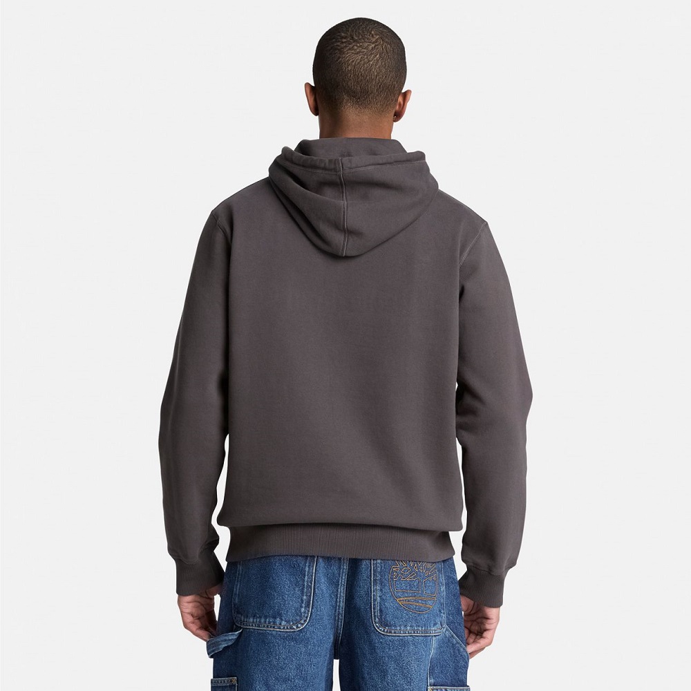 TIMBERLAND</br>Timberland Established 1973 Embroidered Logo Bb Hoodie Regular 0YHB6-CN1 Ανδρικό Φούτερ Μαύρο TIMBERLAND</br>Timberland Established 1973 Embroidered Logo Bb Hoodie Regular 0YHB6-CN1 Ανδρικό Φούτερ Μαύρο