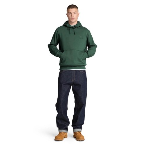 Timberland Silicon Badge Hoodie 0YHBB-398 Ανδρικό Φούτερ Πράσινο