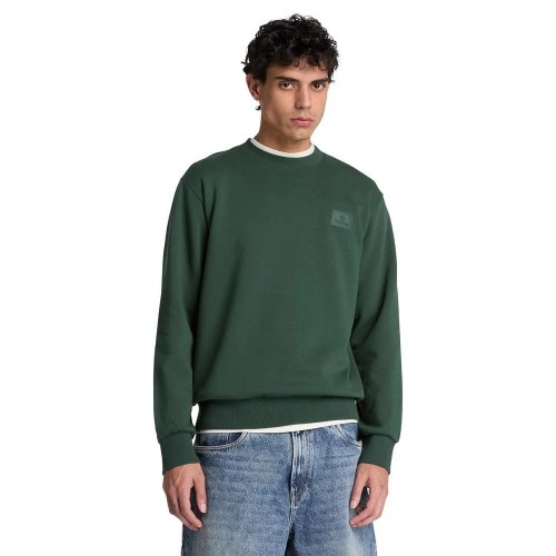 Timberland Silicon Badge Crewneck Sweatshirt 0YHBC-398 Ανδρικό Φούτερ Πράσινο