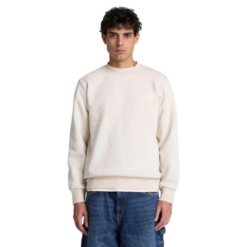 Timberland Silicon Badge Crewneck Sweatshirt 0YHBC-546 Ανδρικό Φούτερ Μπεζ