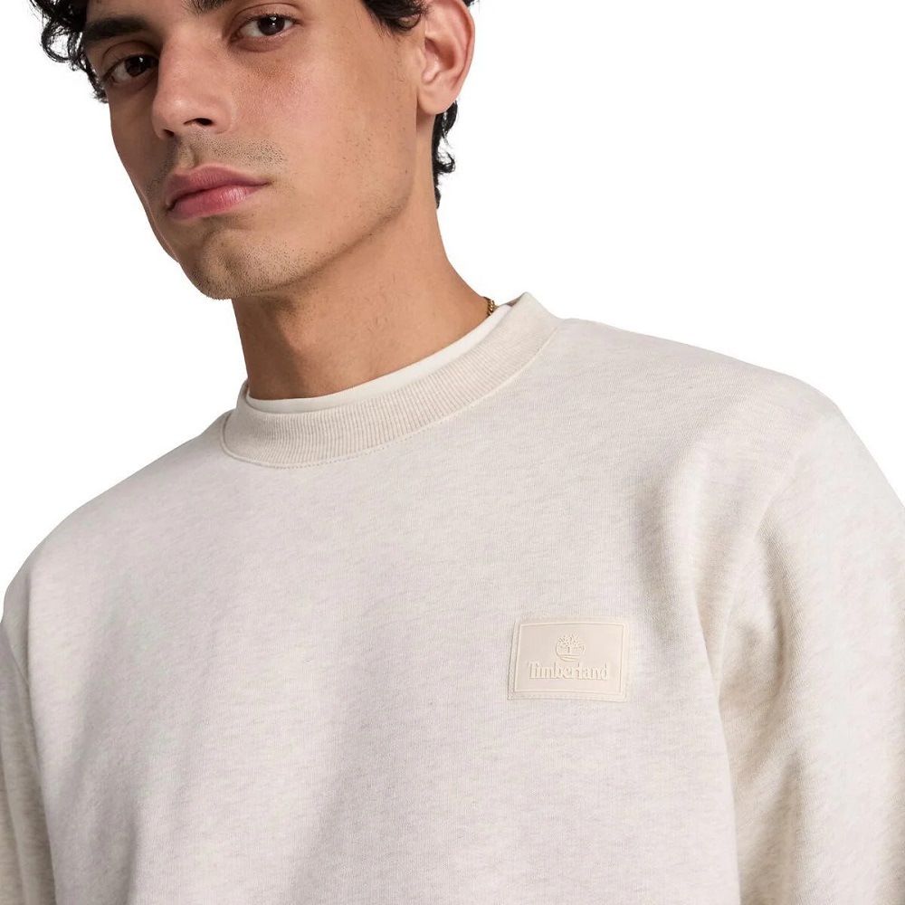 TIMBERLAND</br>Timberland Silicon Badge Crewneck Sweatshirt 0YHBC-546 Ανδρικό Φούτερ Μπεζ TIMBERLAND</br>Timberland Silicon Badge Crewneck Sweatshirt 0YHBC-546 Ανδρικό Φούτερ Μπεζ