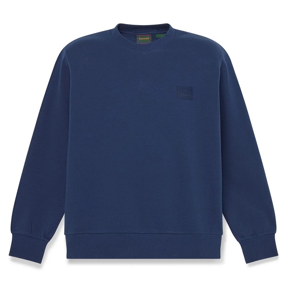 TIMBERLAND</br>Timberland Silicon Badge Crewneck Sweatshirt 0YHBC-AIH Ανδρικό Φούτερ Μπλε TIMBERLAND</br>Timberland Silicon Badge Crewneck Sweatshirt 0YHBC-AIH Ανδρικό Φούτερ Μπλε