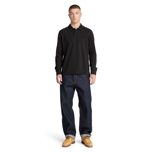 Timberland LS Millers River Pique Polo Regular 0YHBE-001 Ανδρικό Polo T-shirt Μαύρο Timberland LS Millers River Pique Polo Regular 0YHBE-001 Ανδρικό Polo T-shirt Μαύρο
