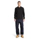 TIMBERLAND</br>Timberland LS Millers River Pique Polo Regular 0YHBE-001 Ανδρικό Polo T-shirt Μαύρο