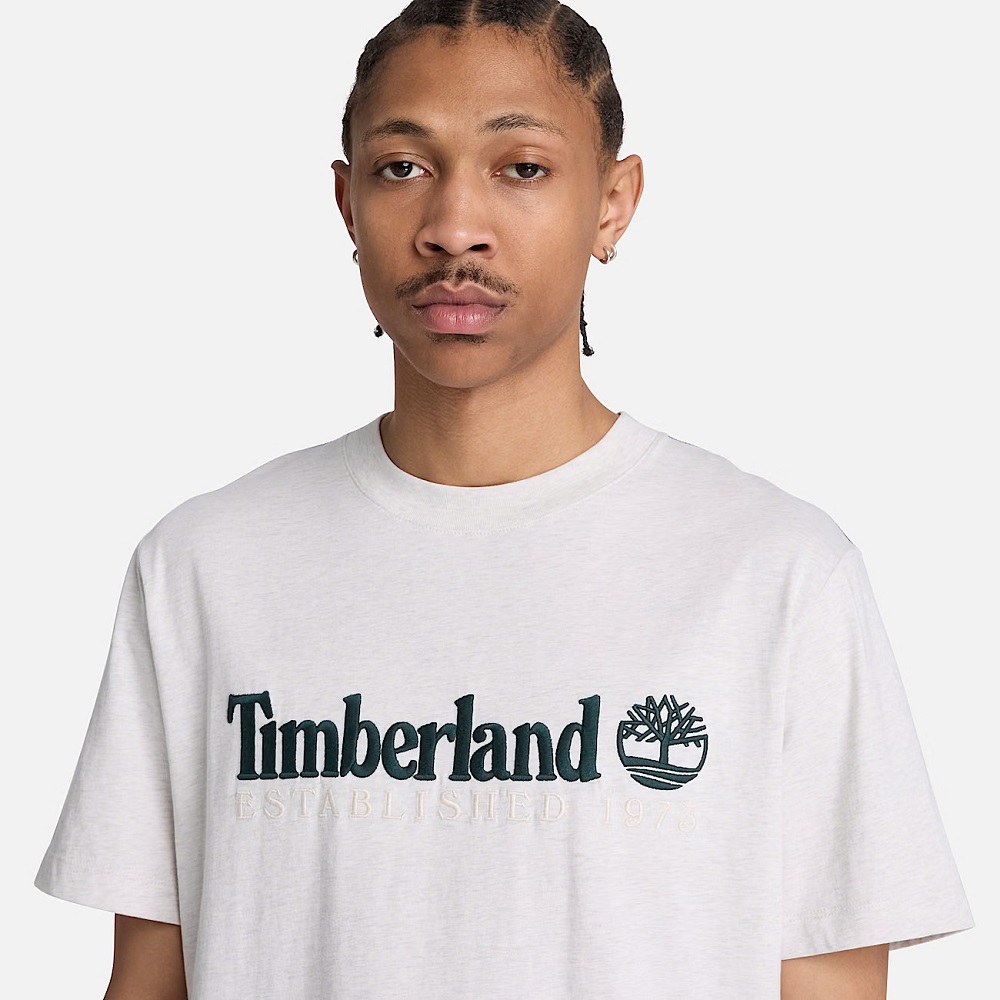 TIMBERLAND</br>Timberland SS Established 1973 Embroidered Regular Tee 0YHBR-546 Ανδρικό T-shirt Μπεζ
