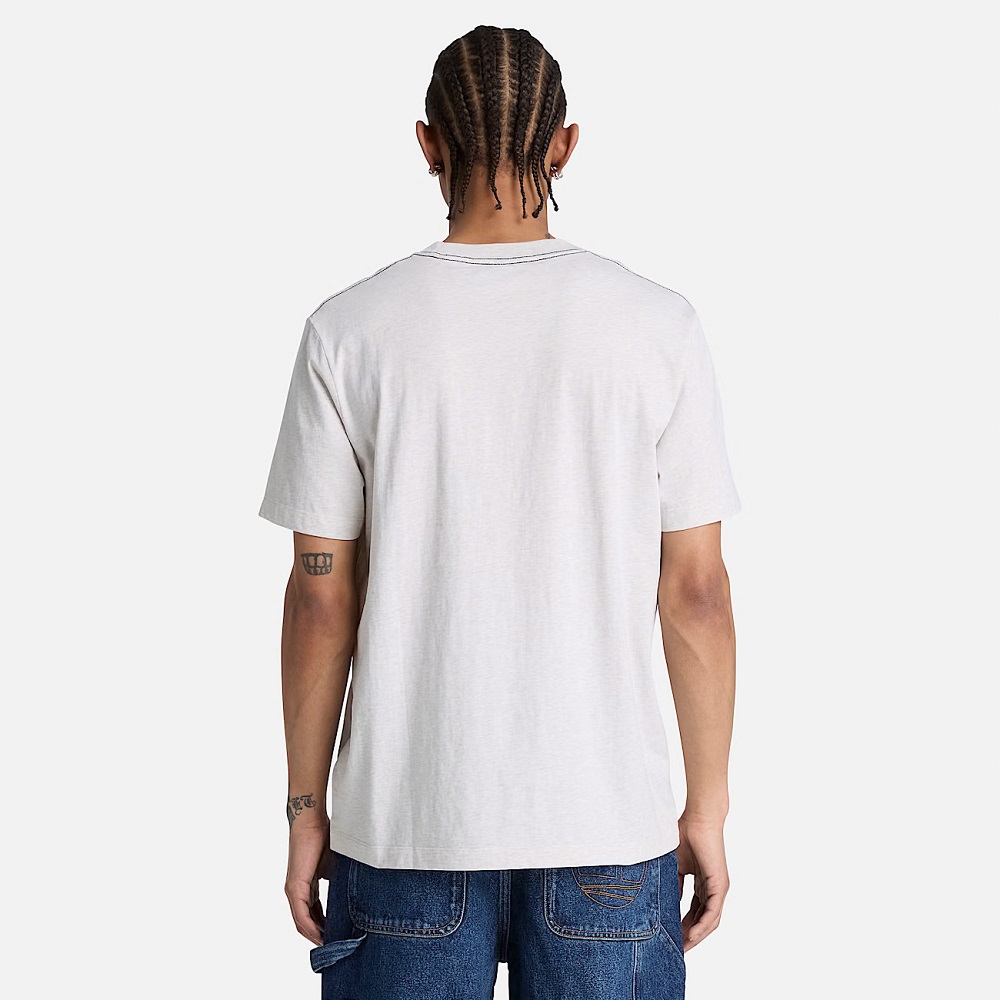 TIMBERLAND</br>Timberland SS Established 1973 Embroidered Regular Tee 0YHBR-546 Ανδρικό T-shirt Μπεζ