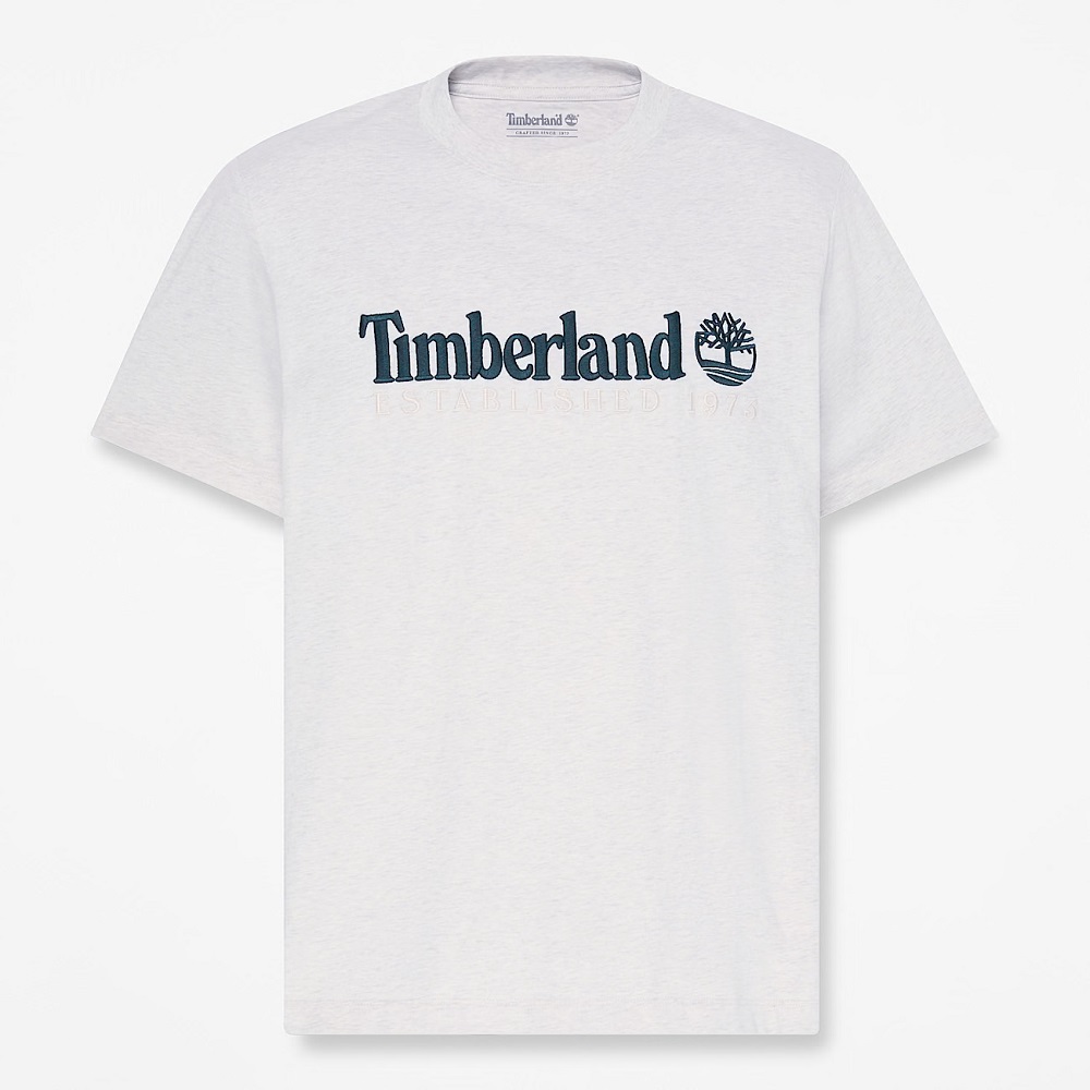 TIMBERLAND</br>Timberland SS Established 1973 Embroidered Regular Tee 0YHBR-546 Ανδρικό T-shirt Μπεζ