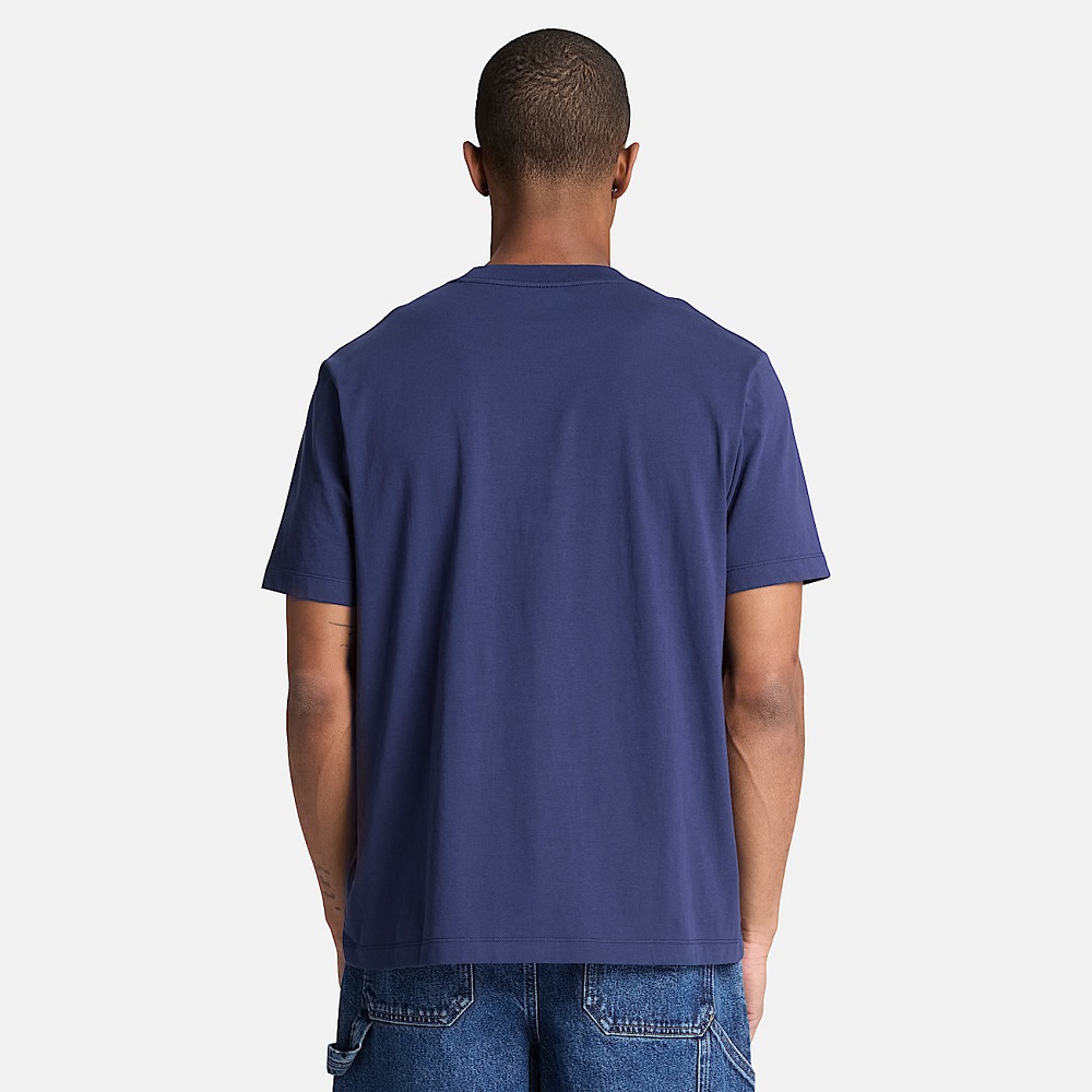 TIMBERLAND</br>Timberland SS Established 1973 Embroidered Regular Tee 0YHBR-AIH Ανδρικό T-shirt Μπλε