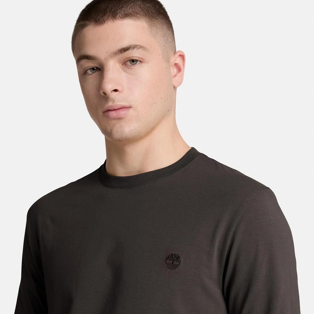 TIMBERLAND</br>Timberland LS Dunstan River Crew Slim Tee 0YHBT-CN1 Ανδρικό T-shirt Καφέ TIMBERLAND</br>Timberland LS Dunstan River Crew Slim Tee 0YHBT-CN1 Ανδρικό T-shirt Καφέ