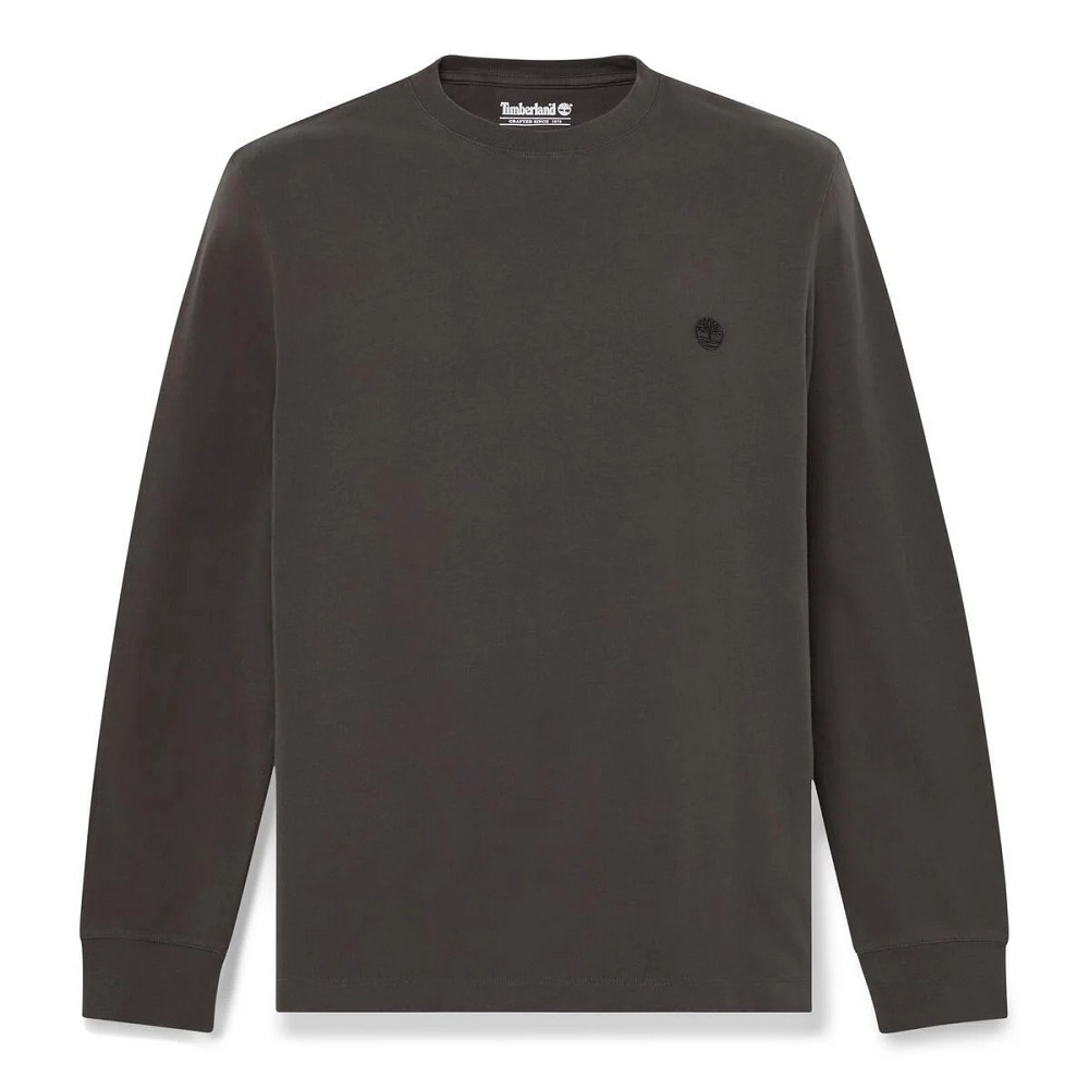 TIMBERLAND</br>Timberland LS Dunstan River Crew Slim Tee 0YHBT-CN1 Ανδρικό T-shirt Καφέ TIMBERLAND</br>Timberland LS Dunstan River Crew Slim Tee 0YHBT-CN1 Ανδρικό T-shirt Καφέ