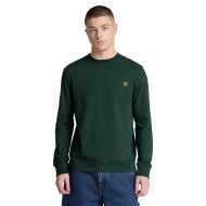 Timberland LS Dunstan River Crew Slim Tee 0YHBT-EA1 Ανδρικό T-shirt Πράσινο