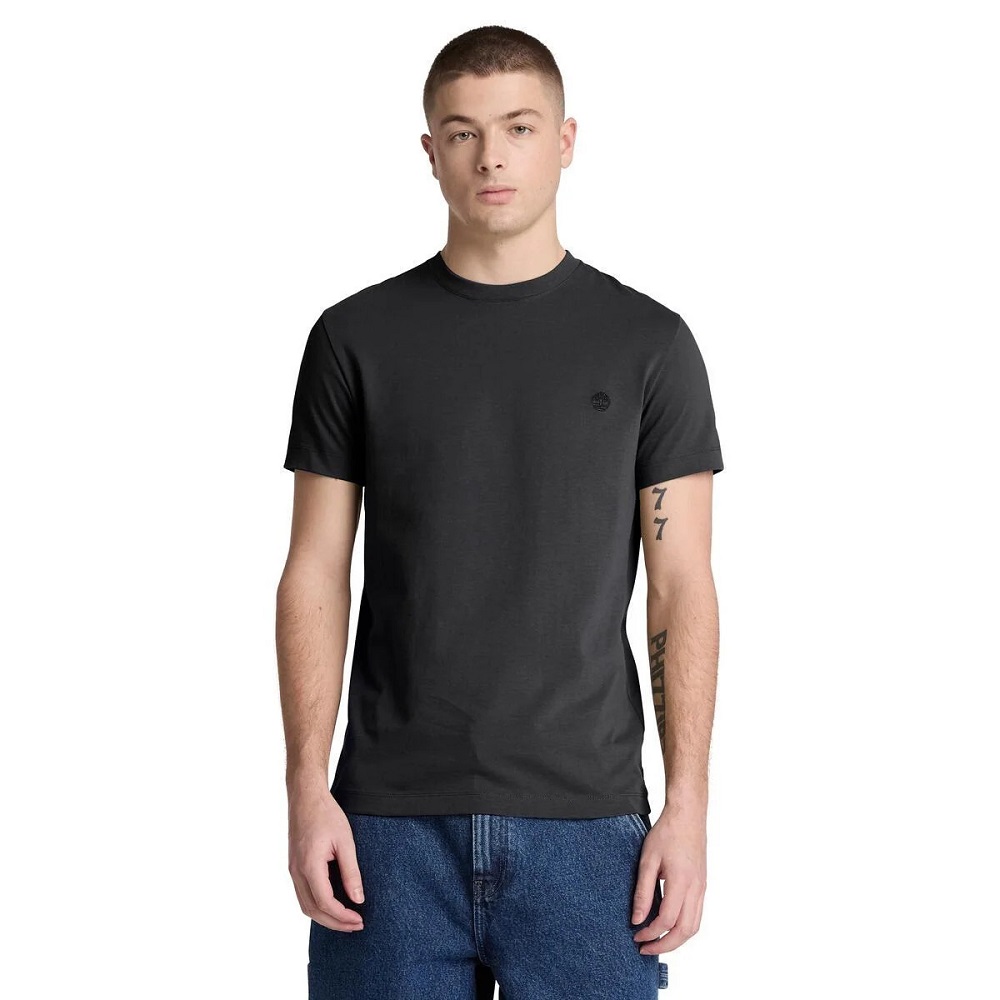 TIMBERLAND</br>Timberland SS Dunstan River Crew Slim Tee 0YHBU-001 Ανδρικό T-shirt Μαύρο TIMBERLAND</br>Timberland SS Dunstan River Crew Slim Tee 0YHBU-001 Ανδρικό T-shirt Μαύρο