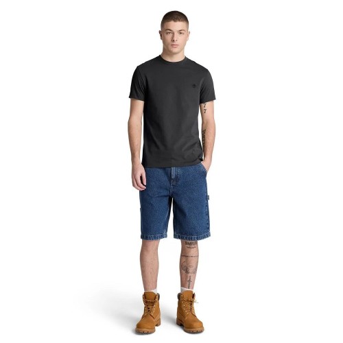 Timberland SS Dunstan River Crew Slim Tee 0YHBU-001 Ανδρικό T-shirt Μαύρο