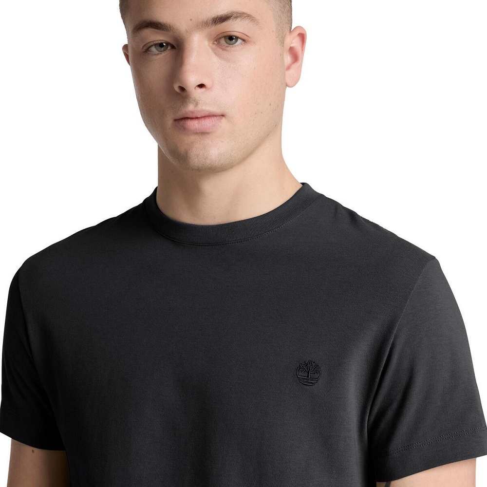 TIMBERLAND</br>Timberland SS Dunstan River Crew Slim Tee 0YHBU-001 Ανδρικό T-shirt Μαύρο TIMBERLAND</br>Timberland SS Dunstan River Crew Slim Tee 0YHBU-001 Ανδρικό T-shirt Μαύρο