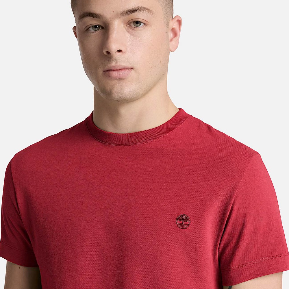 TIMBERLAND</br>Timberland SS Dunstan River Crew Slim Tee 0YHBU-AI7 Ανδρικό T-shirt Κόκκινο TIMBERLAND</br>Timberland SS Dunstan River Crew Slim Tee 0YHBU-AI7 Ανδρικό T-shirt Κόκκινο