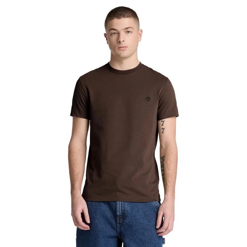 Timberland SS Dunstan River Crew Slim Tee 0YHBU-C35 Ανδρικό T-shirt Καφέ