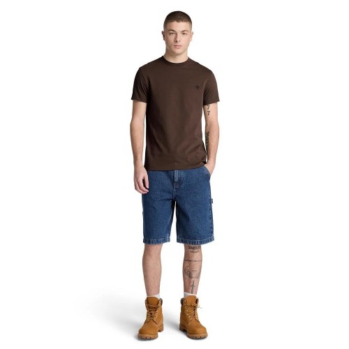 Timberland SS Dunstan River Crew Slim Tee 0YHBU-C35 Ανδρικό T-shirt Καφέ Timberland SS Dunstan River Crew Slim Tee 0YHBU-C35 Ανδρικό T-shirt Καφέ