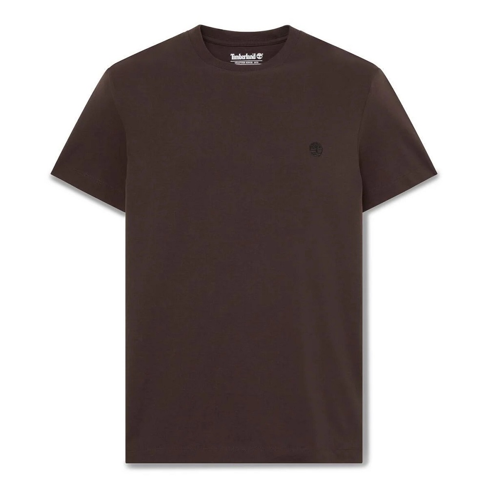 TIMBERLAND</br>Timberland SS Dunstan River Crew Slim Tee 0YHBU-C35 Ανδρικό T-shirt Καφέ TIMBERLAND</br>Timberland SS Dunstan River Crew Slim Tee 0YHBU-C35 Ανδρικό T-shirt Καφέ