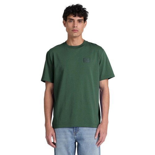 Timberland SS Silicon Badge Regular Tee 0YHBV-398 Ανδρικό T-shirt Πράσινο