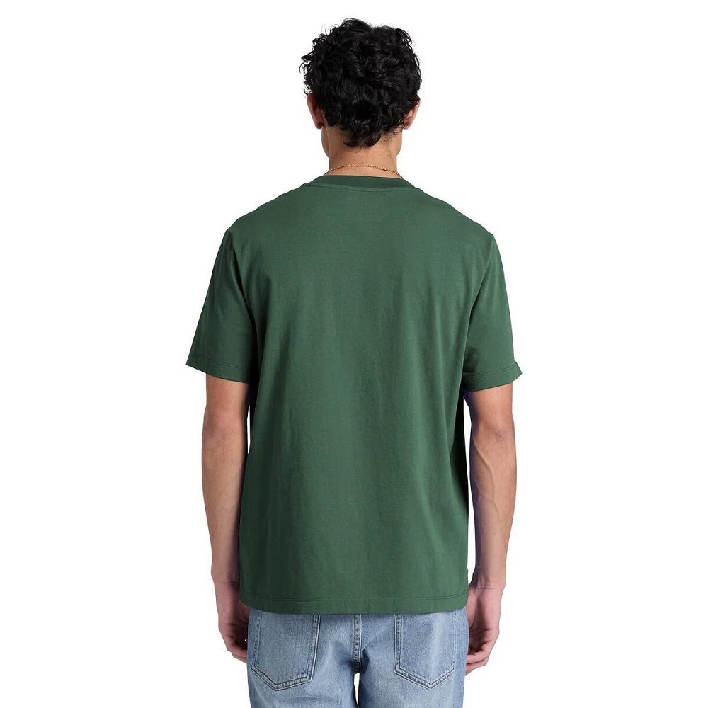 TIMBERLAND</br>Timberland SS Silicon Badge Regular Tee 0YHBV-398 Ανδρικό T-shirt Πράσινο TIMBERLAND</br>Timberland SS Silicon Badge Regular Tee 0YHBV-398 Ανδρικό T-shirt Πράσινο