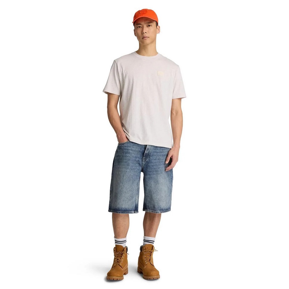 TIMBERLAND</br>Timberland SS Silicon Badge Regular Tee 0YHBV-546 Ανδρικό T-shirt Μπεζ TIMBERLAND</br>Timberland SS Silicon Badge Regular Tee 0YHBV-546 Ανδρικό T-shirt Μπεζ