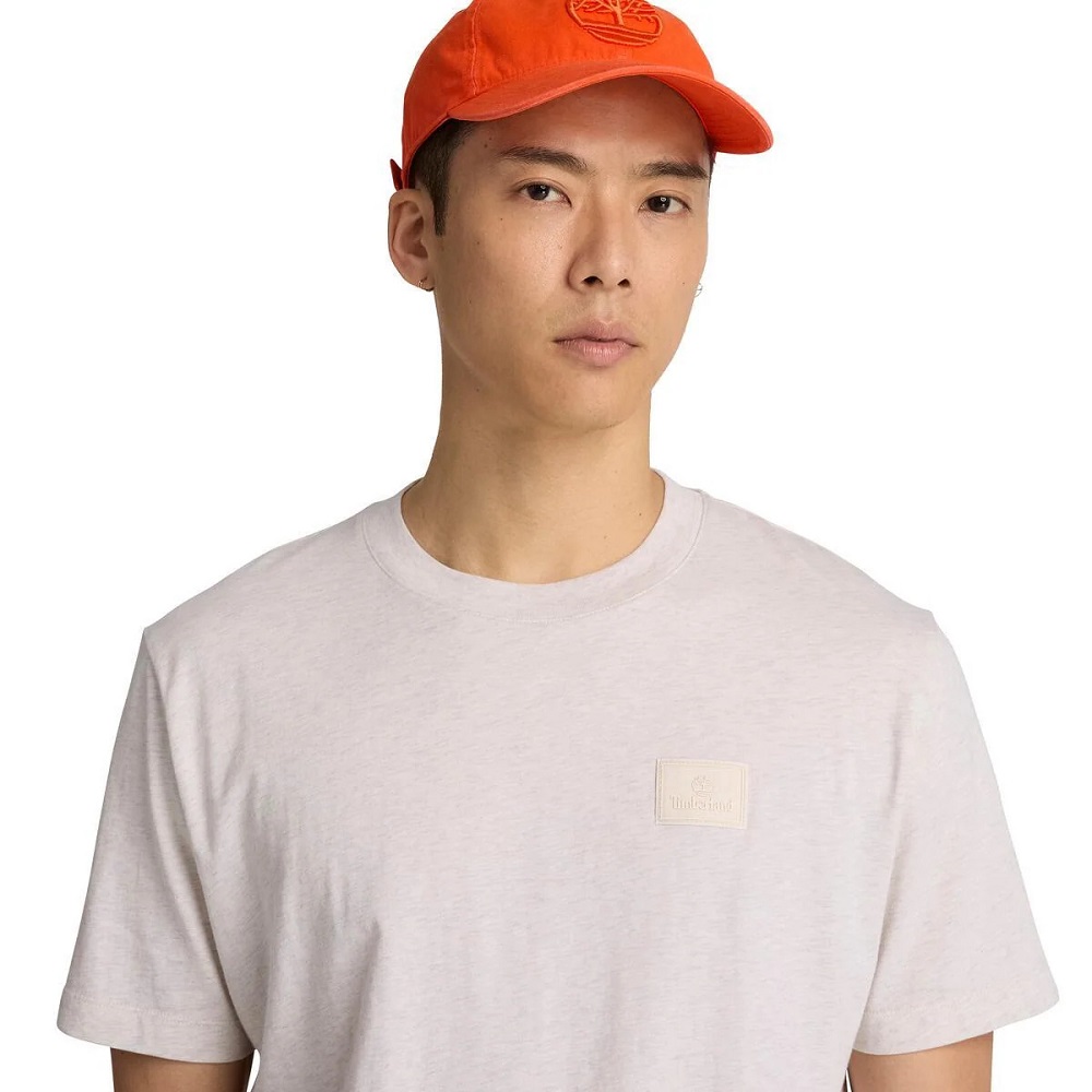 TIMBERLAND</br>Timberland SS Silicon Badge Regular Tee 0YHBV-546 Ανδρικό T-shirt Μπεζ TIMBERLAND</br>Timberland SS Silicon Badge Regular Tee 0YHBV-546 Ανδρικό T-shirt Μπεζ