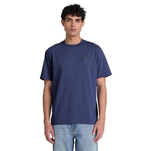 Timberland SS Silicon Badge Regular Tee 0YHBV-AIH Ανδρικό T-shirt Μπλε