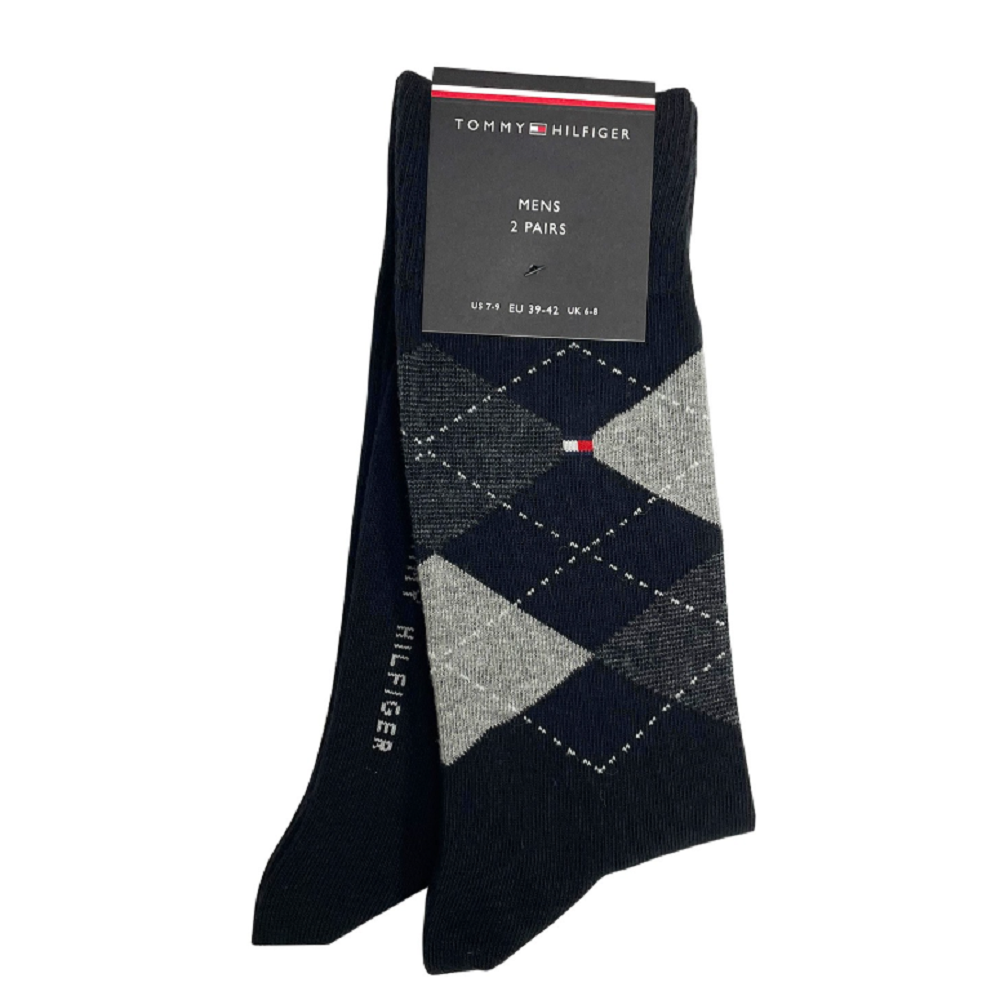 TOMMY HILFIGER</br>Tommy Hilfiger Men's Socks 2Pack 100001495-322 Ανδρικές Κάλτσες Μπλε TOMMY HILFIGER</br>Tommy Hilfiger Men's Socks 2Pack 100001495-322 Ανδρικές Κάλτσες Μπλε