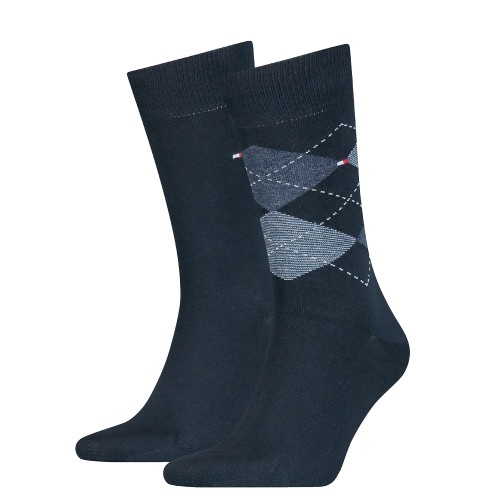 Tommy Hilfiger Men's Socks 2Pack 100001495-322 Ανδρικές Κάλτσες Μπλε