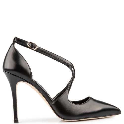 FM 1001-108 Γυναικείες Γόβες Μαύρο Δέρμα FM 1001-108 Γυναικείες Γόβες Μαύρο Δέρμα