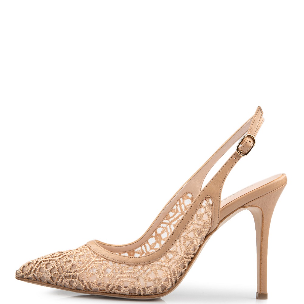FM</br>Γυναικείες Slingback Γόβες Μπεζ Φιλτιρέ 1001-122 FM FM</br>Γυναικείες Slingback Γόβες Μπεζ Φιλτιρέ 1001-122 FM