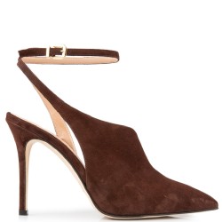 FM</br>FM 1001-146 Γυναικεία Slingback Καφέ Δέρμα Καστόρι