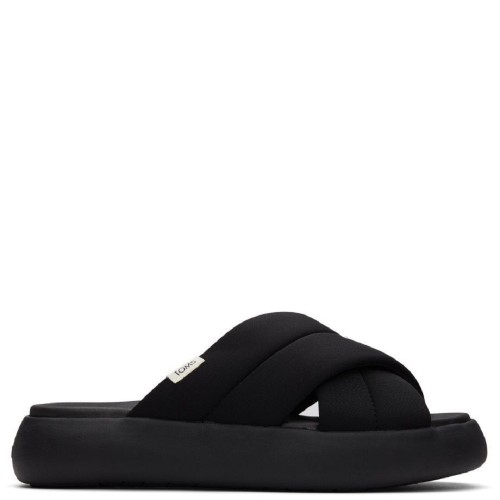 Toms ALPARGATA MALLOW CROSSOVER 10017905 Γυναικεία Mules Μαύρο 