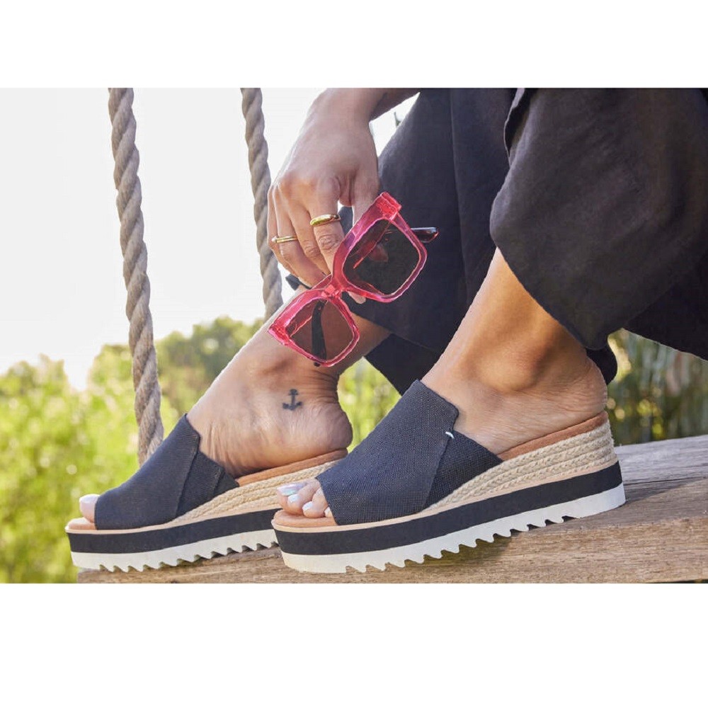 TOMS</br>Γυναικεία Mules Μαύρο DIANA MULE 10019736 Toms TOMS</br>Γυναικεία Mules Μαύρο DIANA MULE 10019736 Toms