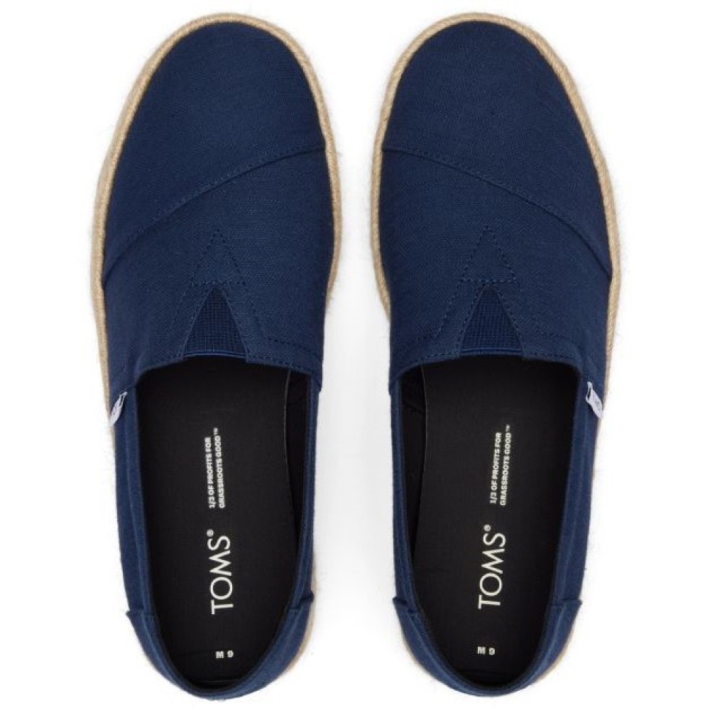 TOMS</br>Ανδρικές Εσπαντρίγιες Μπλε Recycled Cotton Slubby Woven ALPARGATA ROPE 2.0 10019870 Toms TOMS</br>Ανδρικές Εσπαντρίγιες Μπλε Recycled Cotton Slubby Woven ALPARGATA ROPE 2.0 10019870 Toms
