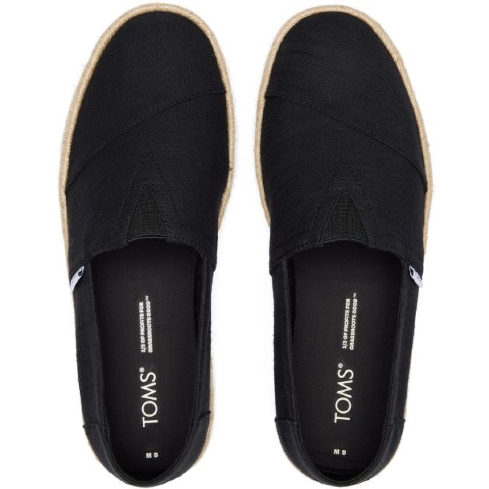TOMS</br>Ανδρικές Εσπαντρίγιες Μαύρο Recycled Cotton Slubby Woven ALPARGATA ROPE 2.0 10019875 Toms TOMS</br>Ανδρικές Εσπαντρίγιες Μαύρο Recycled Cotton Slubby Woven ALPARGATA ROPE 2.0 10019875 Toms